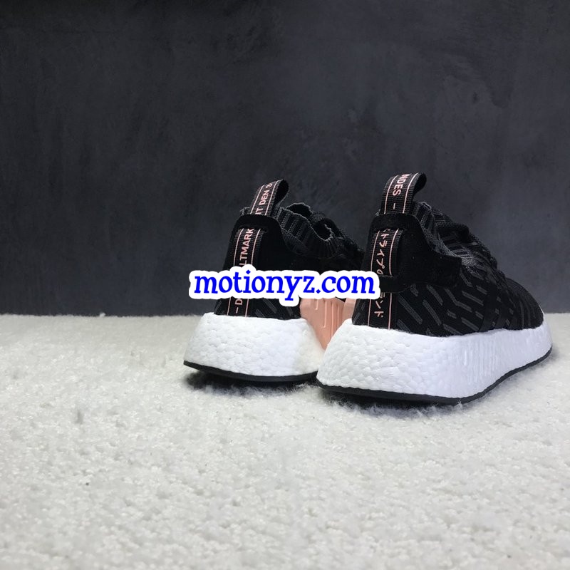 Real Boost Adidas Originals NMD R2 Primeknit Black Pink